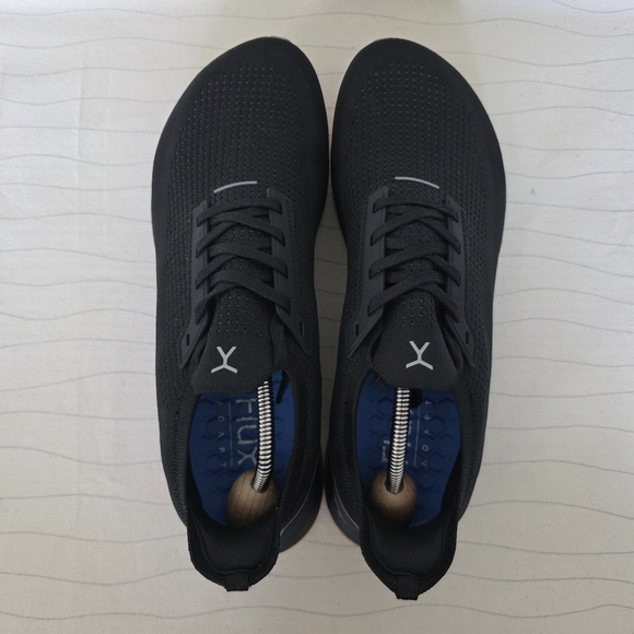 Flux Mens Adapt Runner Black Gum Sole Barefoot Running Shoes Sneakers Size 12.5 - Picture 6 of 11